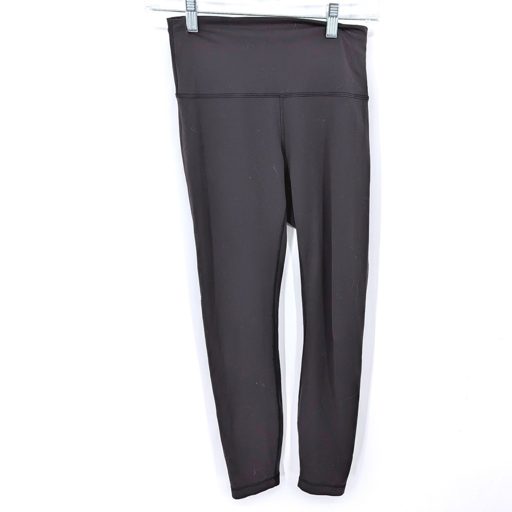 Lululemon Align Pants Women 6 Black High Rise 24 Inseam 7/8 Athletic Yoga